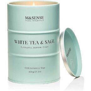 M&SENSE Scented Candle, Fireside Medium Jar Candle Gifts for Men, 60 Hours Slow Burning Natural Soy Candles 11.3oz, Stress Relief Aromatherapy Candles Home Decor, Valentines Day Gifts for Him in Kuwait