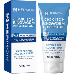Hermon Antifungal Jock Itch Stick: Antifungal for Jock Itch, Athlete’s Foot and Ringworm - Mess-Free Topical Stick for Men & Women in Saudi Arabia