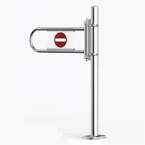 Supermarket Entrance Swing Gate Cashier Channel Import Export Safety Door with Column Entrance and Exit in Kuwait