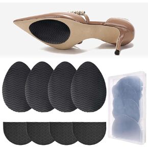 4 قطع من مقابض الأحذية المضادة للانزلاق في الجزء السفلي من واقي نعل الحذاء للكعب، مقابض مضادة للانزلاق في الجزء السفلي ومنصات مضادة للانزلاق، علكة لمنع الانزلاق القوي تناسب نعل الحذاء الأمامي وHEE in Kuwait