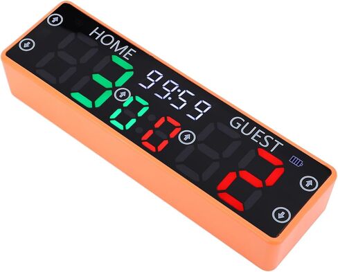 Mumusuki Electronic Scoreboard, 10 Digits LED Score Counter with Loud Buzzer and USB C Charging, for Basketball Volleyball Chess Table Games in Saudi Arabia