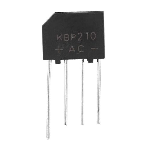 Jeanoko KBP210 Power Component 2A Bridge Rectifiers Diode Axial Electronic Diodes for Electronic Circuit Full Electronic Silicon Diodes(Sell 5) in Kuwait