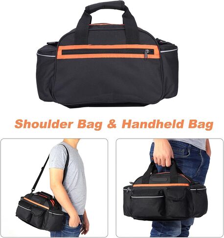 Bike Rack Bag, 14L Bike Rear RackBag Bikes Trunk Bag Large Capacity Saddle Box BikeRear Tail Back Seat Backpack Cycling for Road Mountain Bikes in Saudi Arabia