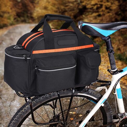 Bike Rack Bag, 14L Bike Rear RackBag Bikes Trunk Bag Large Capacity Saddle Box BikeRear Tail Back Seat Backpack Cycling for Road Mountain Bikes in Saudi Arabia