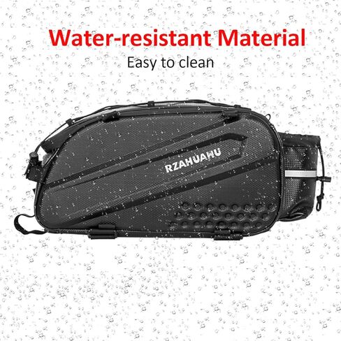 bike trunk bag, 3-in-1 Bike Rack Bag Trunk Bag Waterproof Bicycle Rear Seat Bag with 2 Side ing Bags Cycling Cargo Luggage Bag Pannier Shoulder Bag in Saudi Arabia