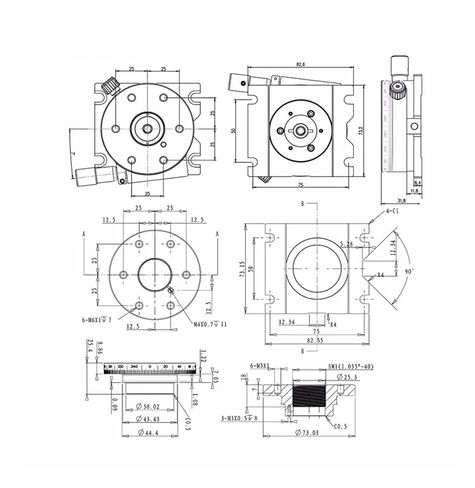 طاولة إمالة دوارة دقيقة R-TSX-M منصة زاوية دقيقة أصلية in Kuwait