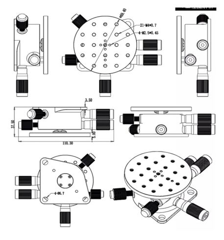 طاولة إمالة دوارة دقيقة TAP-TR منصة زاوية دقيقة أصلية in Kuwait