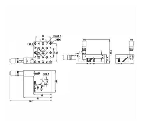 طاولة إمالة دوارة دقيقة TAL-XY60 منصة زاوية دقيقة أصلية in Kuwait