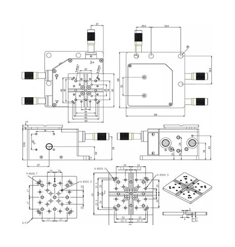 Precision Rotary Tilt Table NanoX3-MC2 Precision Angle Platform Original in Saudi Arabia