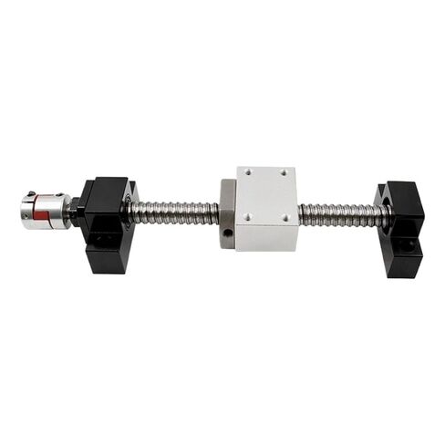 Ball Screw, Linear Guide Ball Screw SFU2005 Ball Screw Kit End Machined with BKBF15 + Nut Holder+ Coupling(500mm) in Kuwait