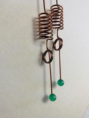 Set of 2 dowsing rods with Jade tis divining L rods 23 cm (9 in) Wood Handles Spirit Hunting Water Location Lost Objects Aura in Saudi Arabia