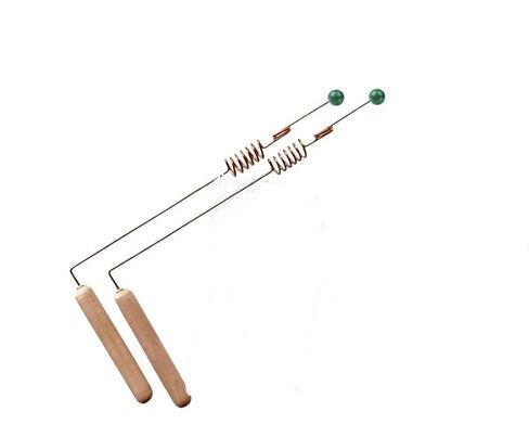 Set of 2 dowsing rods with Jade tis divining L rods 23 cm (9 in) Wood Handles Spirit Hunting Water Location Lost Objects Aura in Saudi Arabia