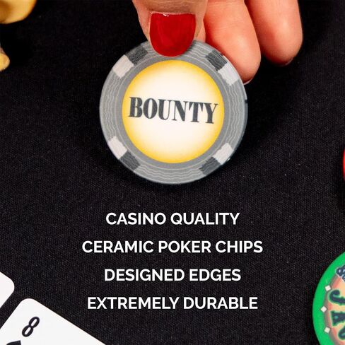 Classic Bounty Chip Set of 10 Texas Holdem Poker Tournament Chips in Saudi Arabia