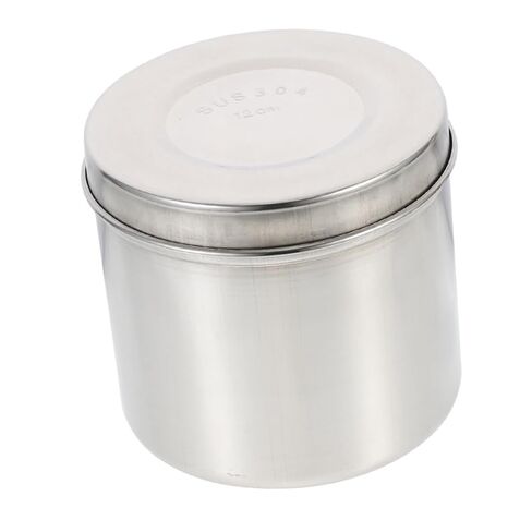 Cabilock 304 Stainless Steel Unguent Jar 8Cm Thickened Iodine-Proof Dressing Cotton Balls Storage Container for Medical and Skincare Use in Saudi Arabia
