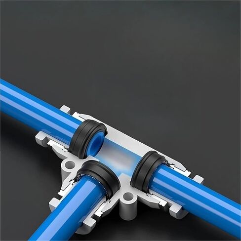 PB PD PX M5 1/8" 1/4" 3/8" 1/2" BSPT ذكر - 10 مم OD أنبوب T 3 طرق دفع هوائي لتوصيل ضاغط التحرير السريع (PX، 10MM_1/4") in Kuwait