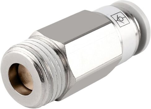 صمام فحص هوائي سريع موصل SPC خيط خارجي 1/8 1/4 3/8 1/2 خرطوم أنبوب تنفيس مستقيم غاز في اتجاه واحد من خلال الموصل (6-M5 (6mm-M5)) in Kuwait