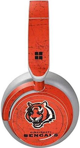 Skinit Decal Audio Skin Compatible with Surface Headphones - Officially Licensed NFL Cincinnati Bengals - Alternate Distressed Design in Saudi Arabia