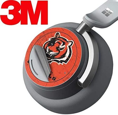 Skinit Decal Audio Skin Compatible with Surface Headphones - Officially Licensed NFL Cincinnati Bengals - Alternate Distressed Design in Saudi Arabia