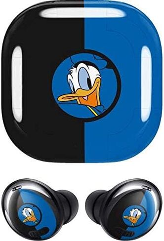 غلاف صوتي من Skinit متوافق مع Galaxy Buds Pro - تصميم Disney Friends دونالد داك المرخص رسميًا in Saudi Arabia