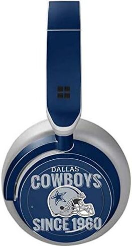 غلاف صوتي من Skinit متوافق مع سماعات الرأس Surface - تصميم خوذة NFL Dallas Cowboys مرخص رسميًا in Saudi Arabia