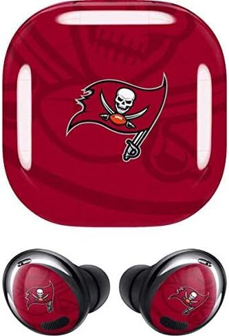 Skinit Decal Audio Skin Compatible with Samsung Galaxy Buds Pro - Officially Licensed NFL Tampa Bay Buccaneers Double Vision Design in Saudi Arabia