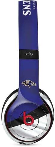 Skinit Decal Audio Skin Compatible with Beats Solo 3 Wireless - Officially Licensed NFL Baltimore Ravens Zone Block Design in Saudi Arabia