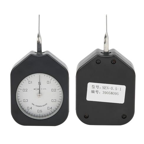 SEN - 0.5-1 Tension Gauge with Single Pointer, Dial Tension Meter Tester Tool, 0.5N Mechanical Tensiometer for Relay Contact and Spring Tension Testing, Compact ABS in Kuwait
