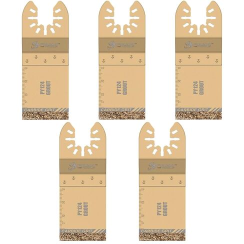 Universal Fit 40-50 Grit Diamond-Grit Edge Oscillating Blade for Grout Removal - 2-3/4" Cutting Width (3-Pack) in Kuwait