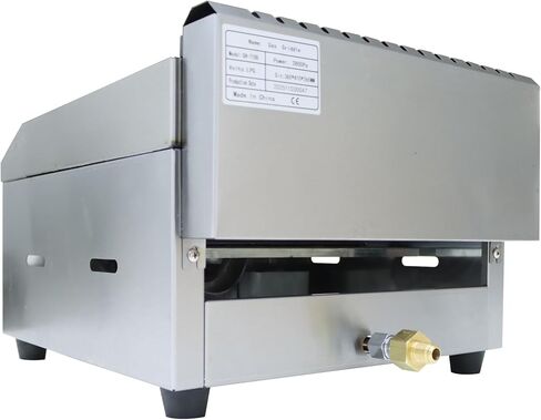 2800Pa LPG Gas Grill Griddle, 14.2"X11.8" Countertop Flat Top Grill for Teppanyaki, BBQ, Rapid-heating Commercial Gas Griddle with Oil Collection Box and Temperature Control Knob in Saudi Arabia