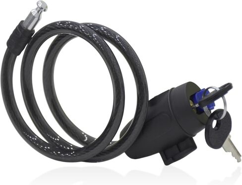 Bike Cable Lock - 3FT Heavy Duty Bicycle Lock with 2 Keys, Weatherproof Anti-Theft Security Cable for Motorcycle, Scooter, Ebike in Saudi Arabia