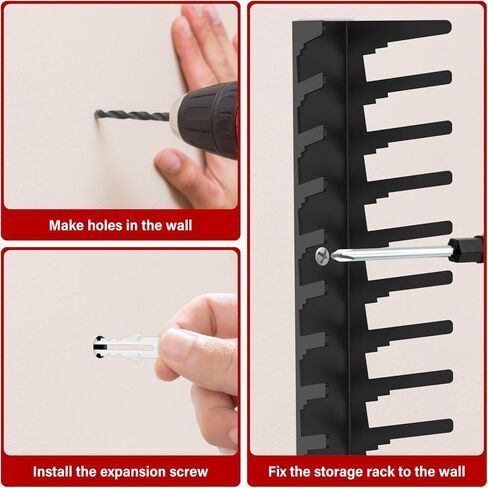 6 Pack Video Game Storage Wall Mount, Heavy Duty Metal Game Case Holder, Holds Up to 108 Disc Boxes, Wall Mounted Game Organizer Display Stand Tower for PS, Xbox, DVD, Switch Game Case, CD (Black) in Kuwait