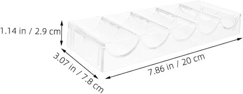 Totority 2pcs Portable Poker Chip Holder Multi Grid Transparent Storage Tray for Management and Gaming Compact Design for Daily Use and Sturdy in Saudi Arabia