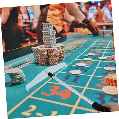 Telescopic Poker Chip Rake Collector Convenient Collecting Rod for Chips Design Smooth Finish for Poker Games and Board Game Enthusiasts in Kuwait