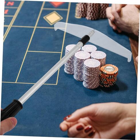 Telescopic Poker Chip Rake Collector Convenient Collecting Rod for Chips Design Smooth Finish for Poker Games and Board Game Enthusiasts in Kuwait