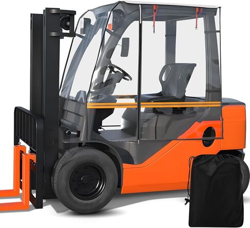 غطاء رافعة شوكية، مقاوم للطقس يناسب الجميع حتى 6000 رطل من الرافعات الشوكية، 57 بوصة علوية 45 بوصة طول × 47 بوصة عرض × 52 بوصة ارتفاع، مادة PVC شفافة مع جيب للحماية من الرياح والماء والغبار in Kuwait