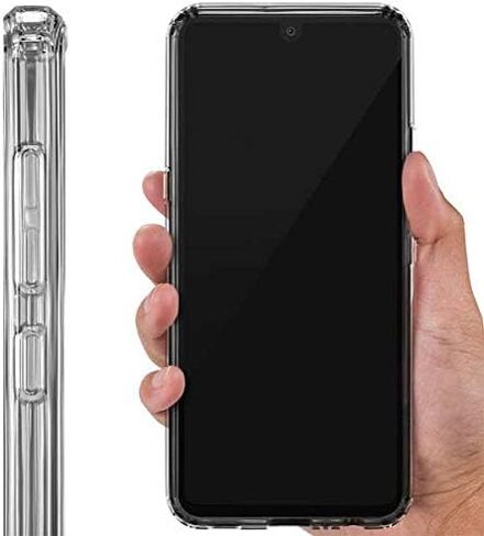 حافظة هاتف Skinit الشفافة متوافقة مع LG K51/Q51 - تصميم مرخص رسميًا من NFL Las Vegas Raiders in Saudi Arabia