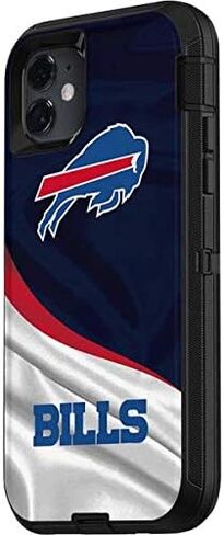 غلاف Skinit متوافق مع حافظة OtterBox Defender iPhone 11 - تصميم NFL Buffalo Bills المرخص رسميًا in Saudi Arabia