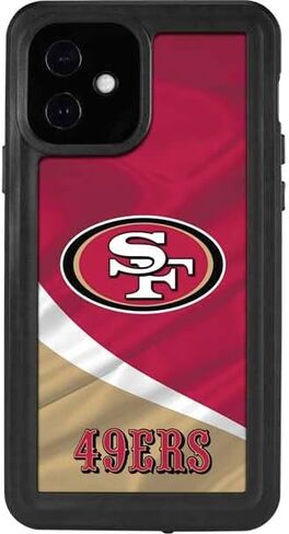 Skinit Waterproof Phone Case Compatible with iPhone 12 - Officially Licensed NFL San Francisco 49ers Design in Saudi Arabia