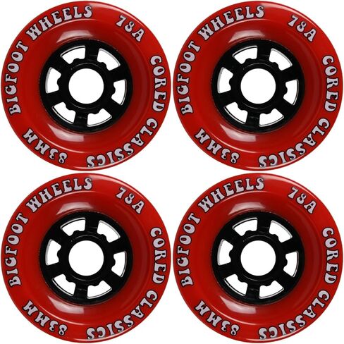 TGM Skateboards Premium Longboard Upgrade Kit with Paris Trucks, Wheels, Hardware, and ABEC 7 Bearings Kit - V2 180 Raw + Bigfoot 83mm 78A Red in Saudi Arabia