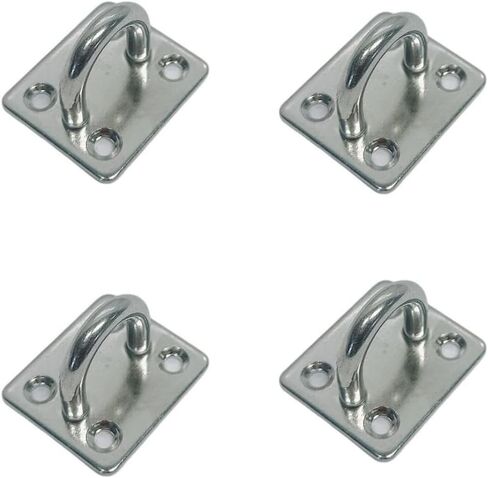 4 Pc Marine Boat Stainless Steel T316 1/4" Square Eye Pad Rigging Lift Rope Wire in Saudi Arabia