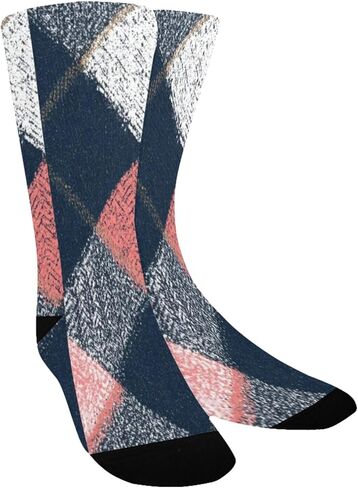 جوارب Bold Tartan Art للمشي لمسافات طويلة - جوارب شتوية حرارية سميكة دافئة للأطفال الصغار للأولاد والبنات للمدرسة، والارتداء اليومي والأنشطة الخارجية in Kuwait
