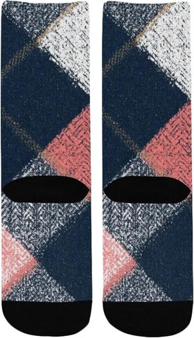 جوارب Bold Tartan Art للمشي لمسافات طويلة - جوارب شتوية حرارية سميكة دافئة للأطفال الصغار للأولاد والبنات للمدرسة، والارتداء اليومي والأنشطة الخارجية in Kuwait
