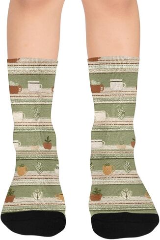 جوارب المشي لمسافات طويلة مطبوعة من Mint Kitchen - جوارب شتوية حرارية سميكة دافئة للأطفال الصغار للأولاد والبنات للمدرسة، والارتداء اليومي والأنشطة الخارجية in Kuwait