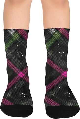 جوارب المشي لمسافات طويلة باللون الأخضر الفاتح - جوارب شتوية حرارية سميكة دافئة للأولاد والبنات الصغار للمدرسة، والارتداء اليومي والأنشطة الخارجية in Kuwait