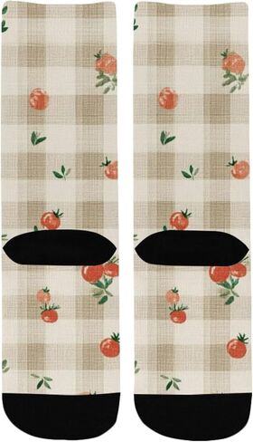 جوارب لطيفة منقوشة على شكل فراولة للمشي لمسافات طويلة - جوارب شتوية حرارية سميكة دافئة للأطفال الصغار للأولاد والبنات للمدرسة، والارتداء اليومي والأنشطة الخارجية in Kuwait