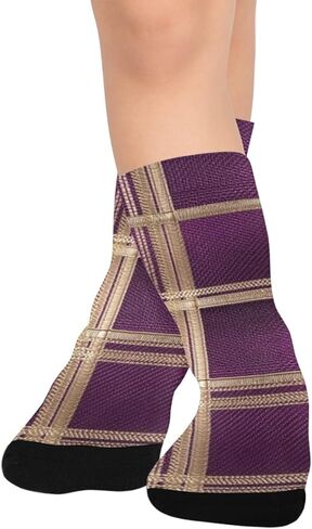 جوارب Orchid Bloom Motif للمشي لمسافات طويلة - جوارب شتوية حرارية سميكة دافئة للأولاد والبنات للمدرسة، والارتداء اليومي والأنشطة الخارجية in Kuwait