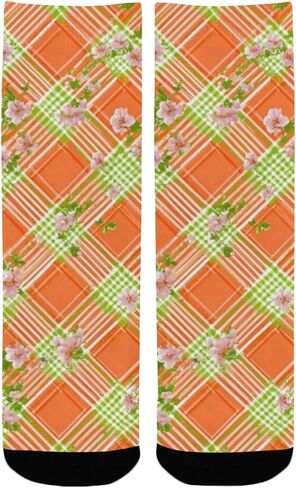 جوارب المشي لمسافات طويلة بطباعة شبكة الحمضيات - جوارب شتوية حرارية سميكة دافئة للأولاد والبنات للمدرسة، والارتداء اليومي والأنشطة الخارجية in Kuwait