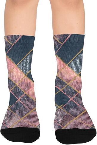 جوارب بولد تارتان آرت داكنة للمشي لمسافات طويلة - جوارب شتوية حرارية سميكة دافئة للأولاد والبنات للمدرسة، والارتداء اليومي والأنشطة الخارجية in Kuwait