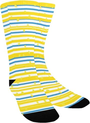 جوارب المشي لمسافات طويلة بطباعة شريطية من الحمضيات - جوارب شتوية حرارية سميكة دافئة للأطفال الصغار للأولاد والبنات للمدرسة، والارتداء اليومي والأنشطة الخارجية in Kuwait