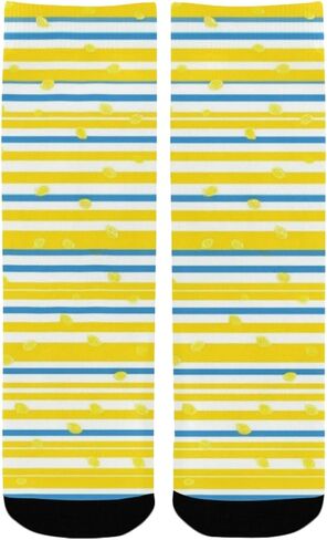 جوارب المشي لمسافات طويلة بطباعة شريطية من الحمضيات - جوارب شتوية حرارية سميكة دافئة للأطفال الصغار للأولاد والبنات للمدرسة، والارتداء اليومي والأنشطة الخارجية in Kuwait